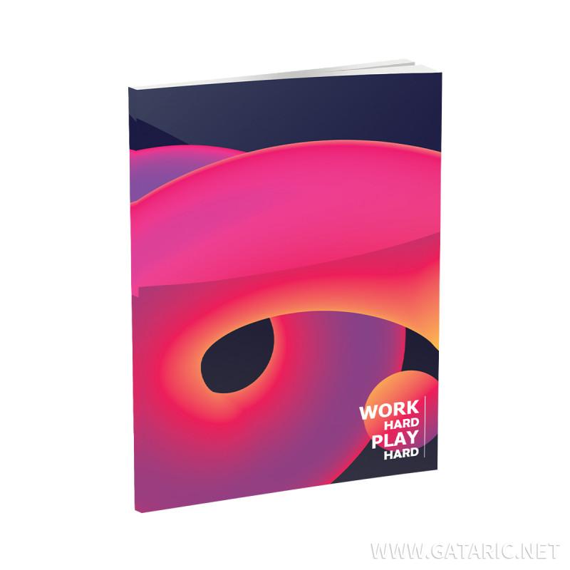 Notebook A4, hard cpvers, 96 squares sheets