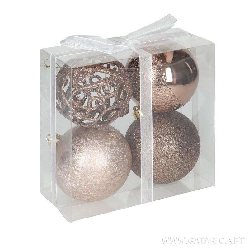 New Year ball set 8cm, 4/1 