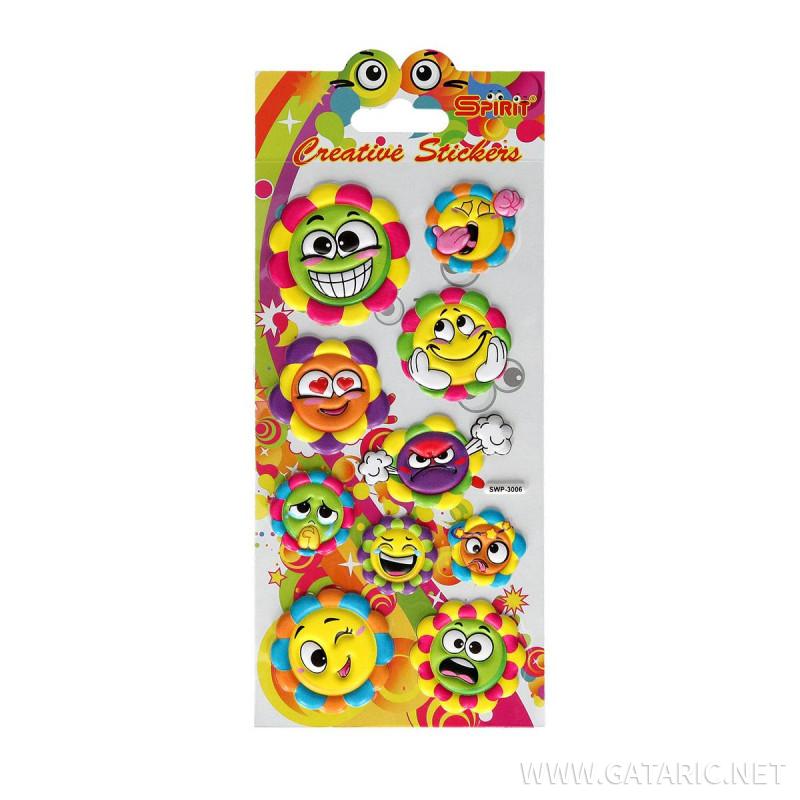 Decorative Sticker ''Puffy Sun''