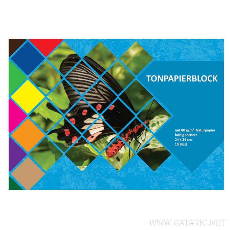 Tonpapier Block B4 