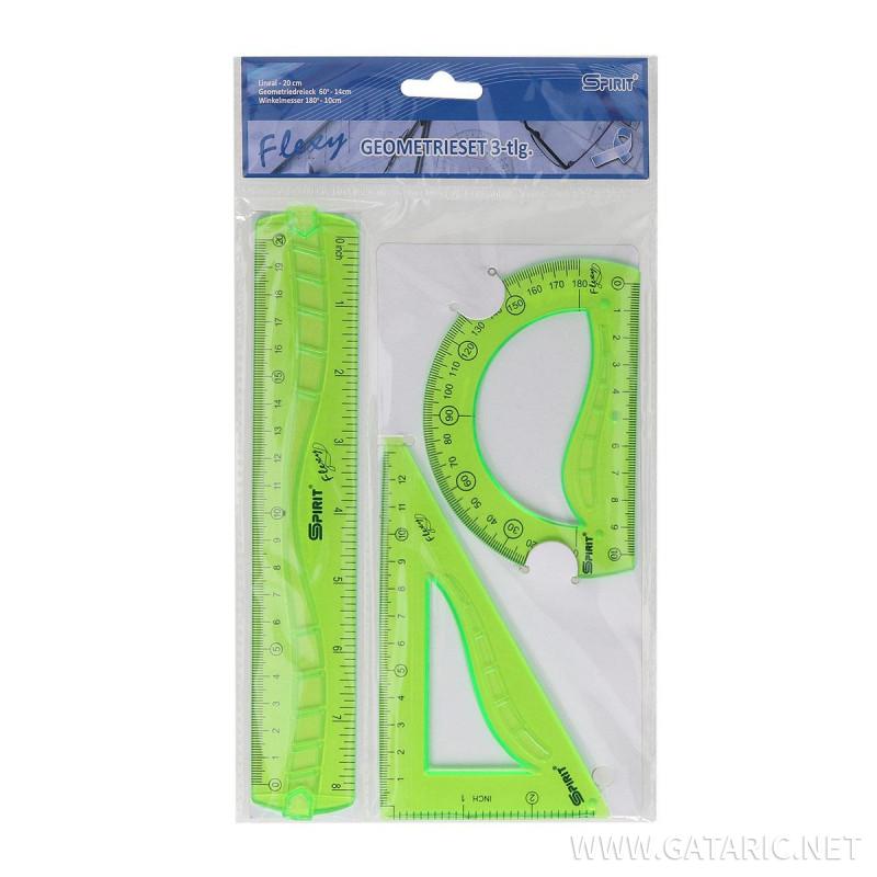 Ruler set ''Flexy'', 20cm 