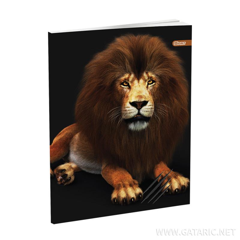 School notebook ''Wild Animals'', soft covers, 52 sheet, squared 