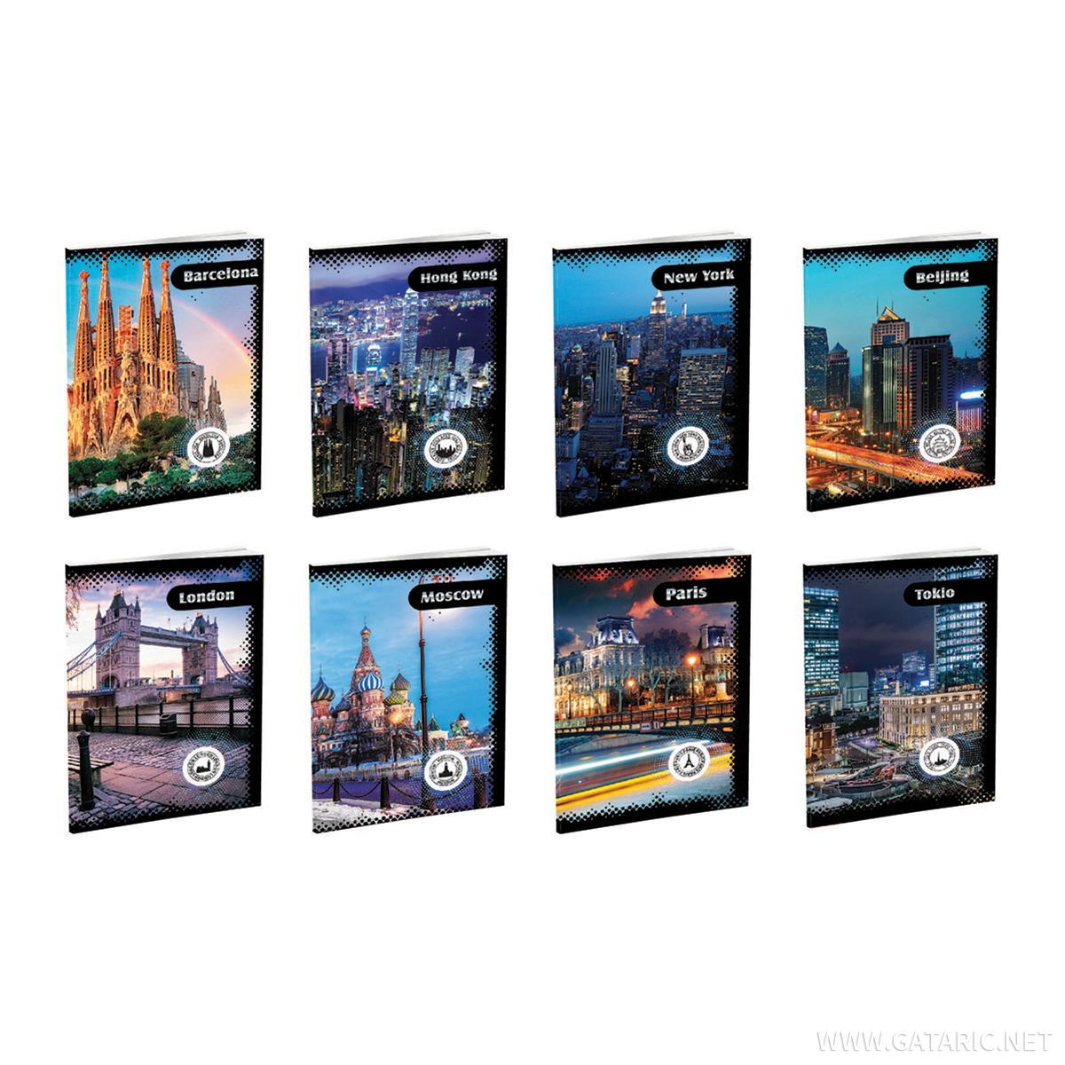 School Notebook A4 City Soft Covers 52 Sheet Lines
