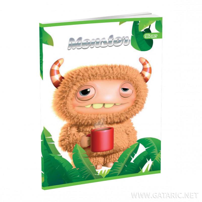 School notebook A5 ''Animals'', soft covers, 52 sheet, squared