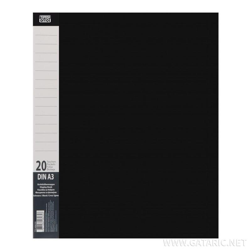 Display Book with 20 Pockets, PP A3+