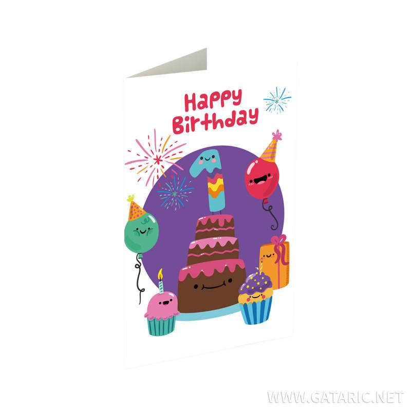 SB Greeting card 3D ''Happy Birthday 17'' 