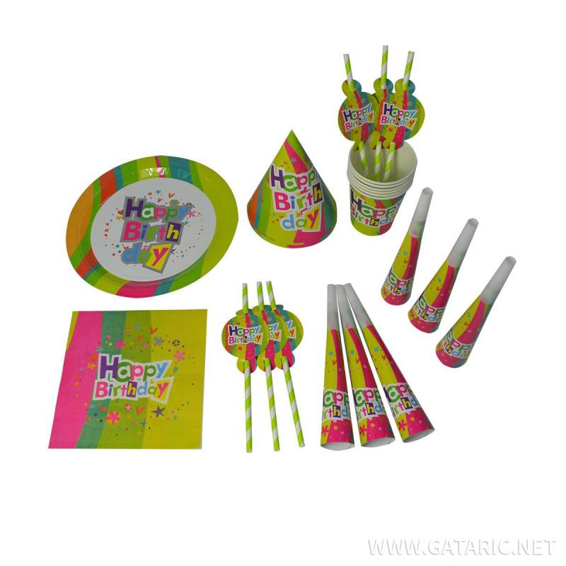 Party set ''Happy Birthday'', 6-pcs 