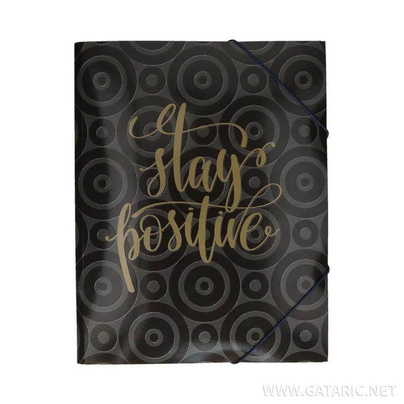 Elastic File ''Love Heart''A4, with 3 flap