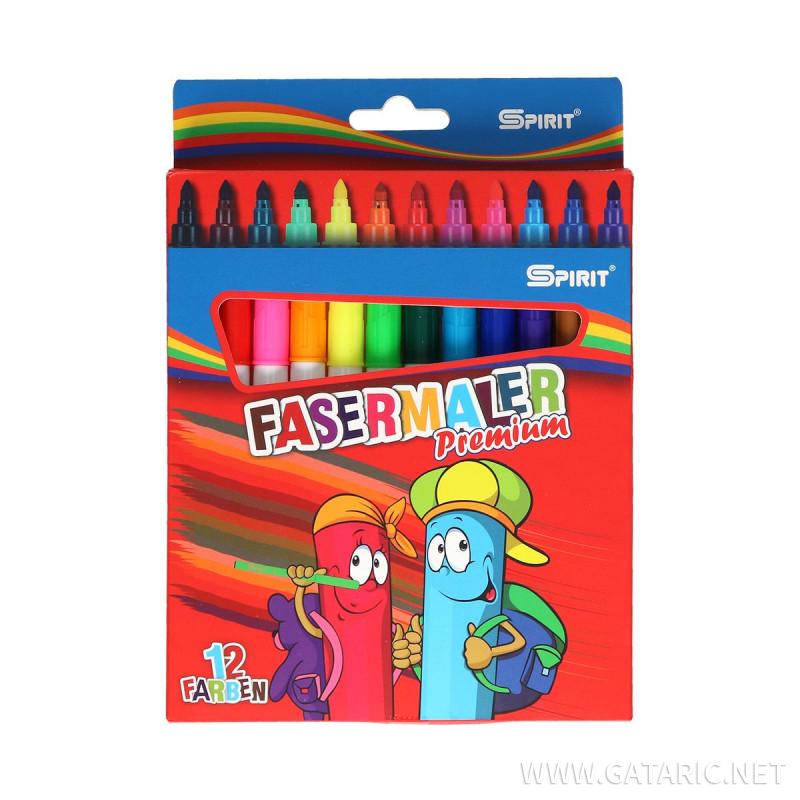 Fiber pens ''PREMIUM'', 12pcs 