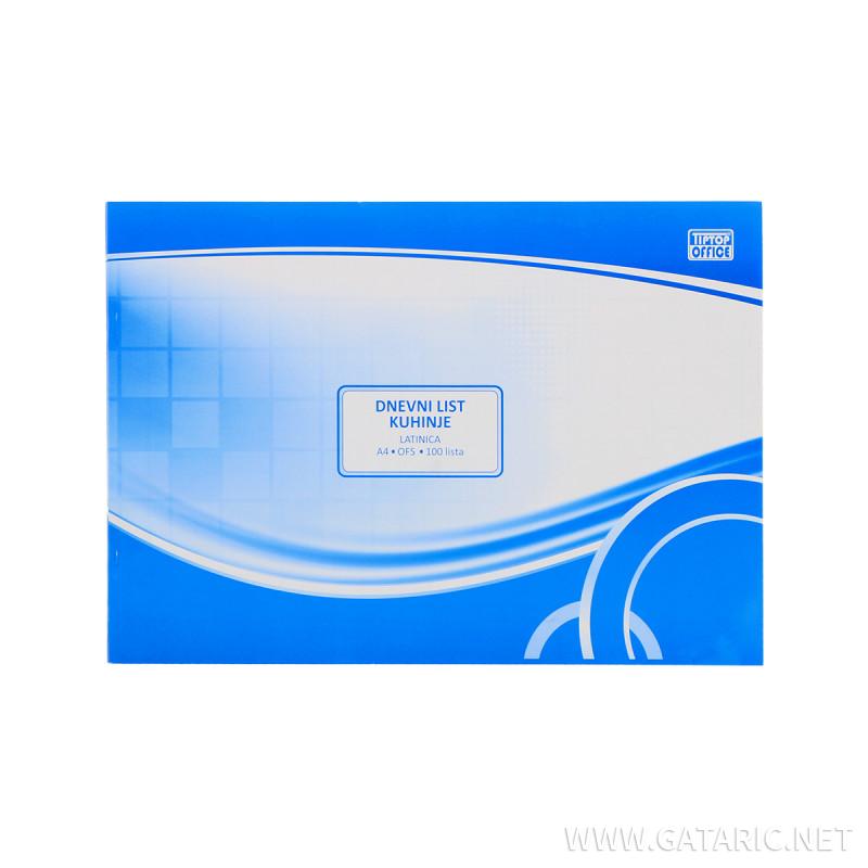 Dnevni list kuhinje (DLK) A4, Ofset 