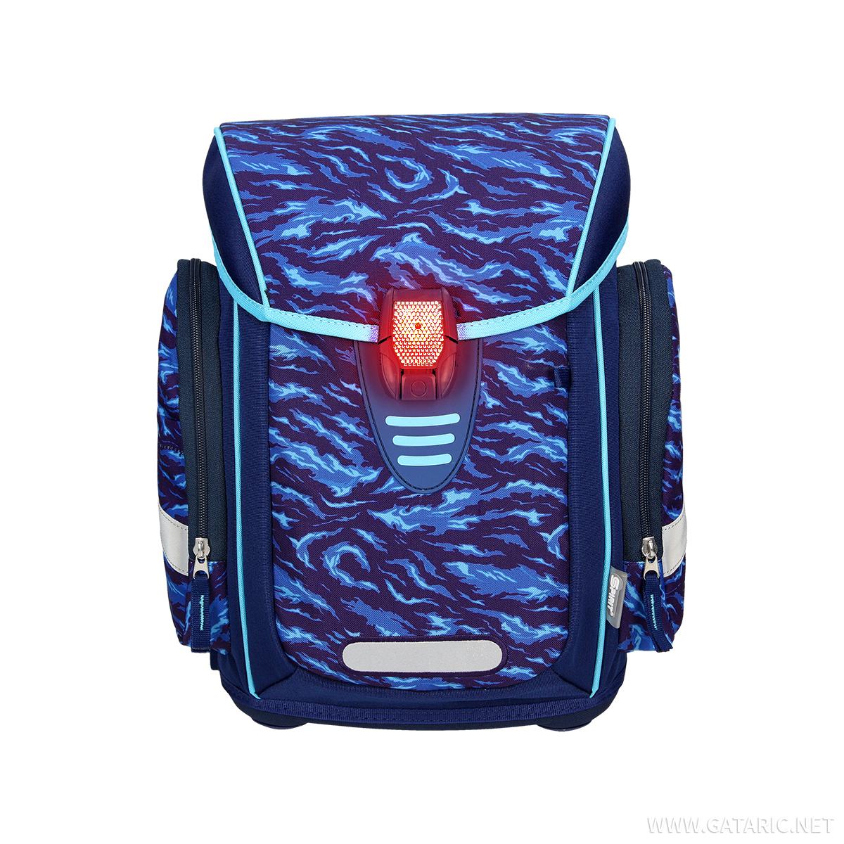 School bag set ''COSMO 06'', LED lock buckle