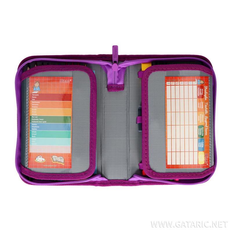 Pencil case 3D ''PURPLE BUTTERFLY'' 1-Zipper, 50-pcs