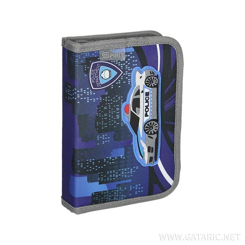 Pencil case 3D ''POLICE'' 1-Zipper, 50-pcs