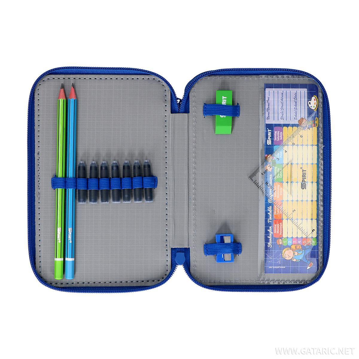Pencil case 3D ''FOOTBALL GOAL'', 3 zipper