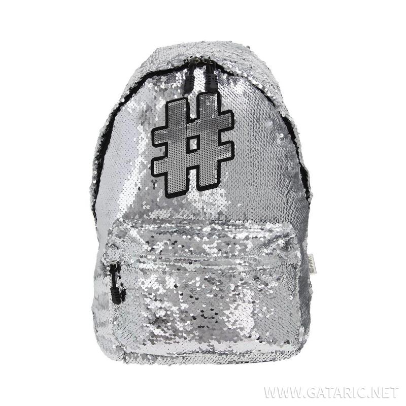 Backpack ''HASHTAG SILVER'' 