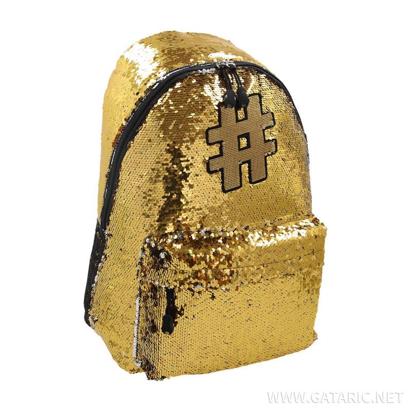 Backpack ''HASHTAG GOLD''