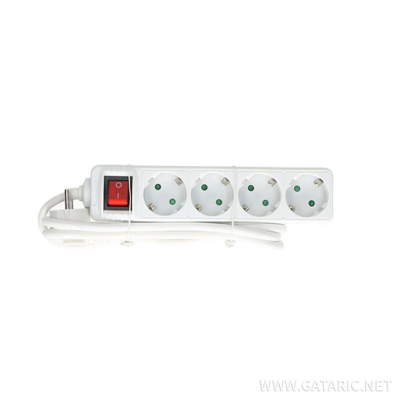 Exstension Cord 4-Socket, 1.5m 