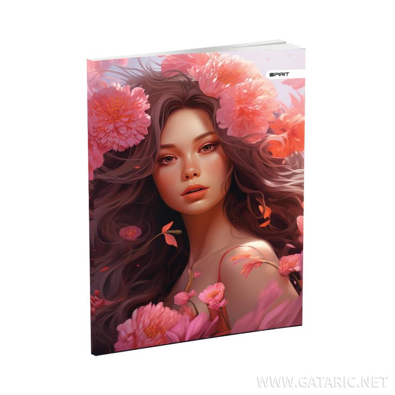 Notebook Premium A5 ''Girls'', soft covers, 52 sheets, lines