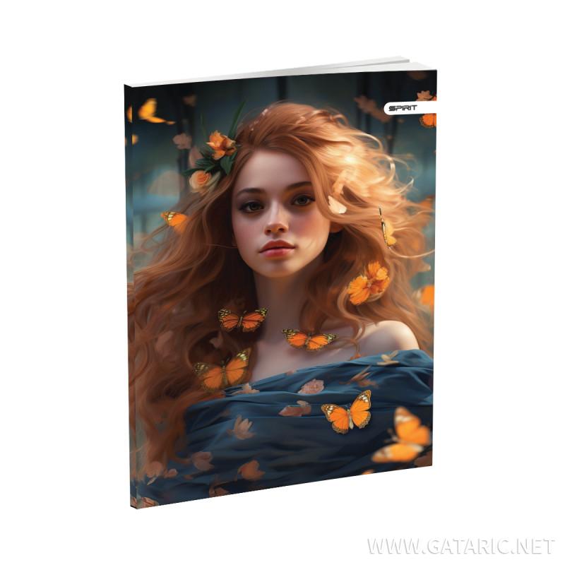 Notebook Premium A5 ''Girls'', soft covers, 52 sheets, lines