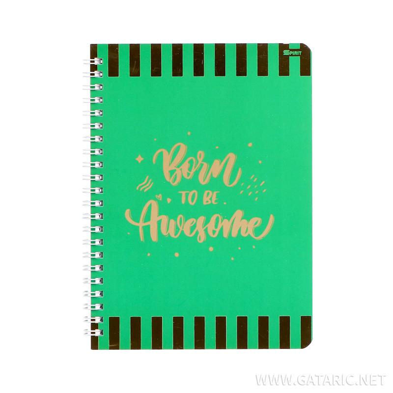 Spiral Notebook ''QUOTES'' A5 Soft Cover, Lines