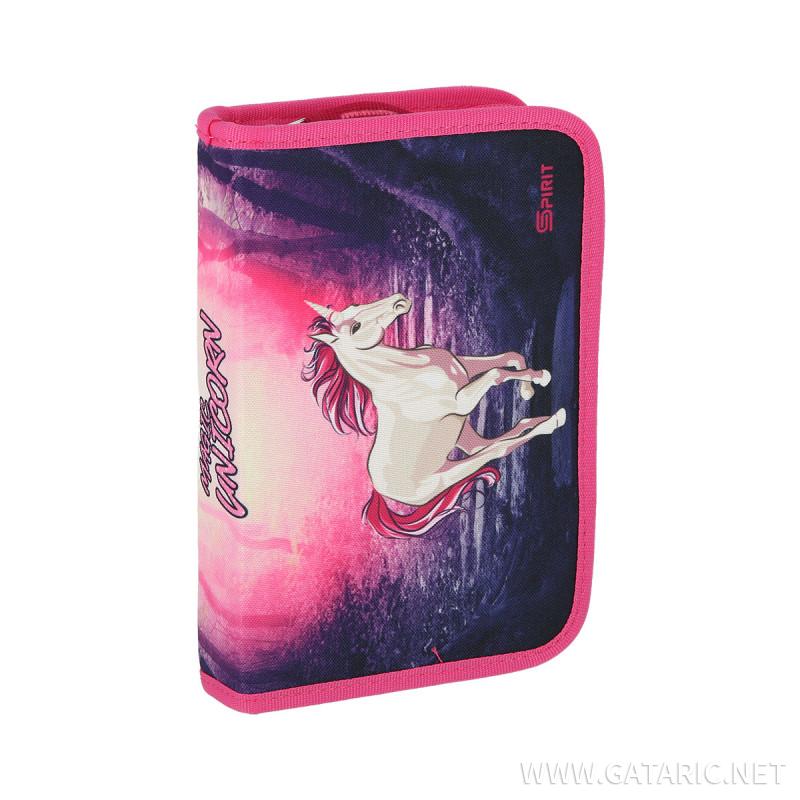 School bag set ''MAGIC UNICORN 3D'' SMART 5-pcs (LED buckle)