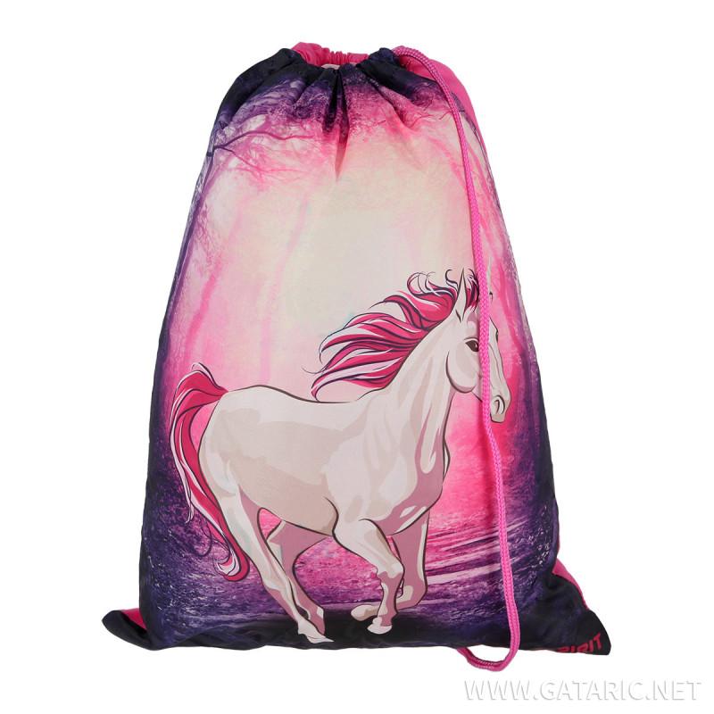 School bag set ''MAGIC UNICORN 3D'' SMART 5-pcs (LED buckle)