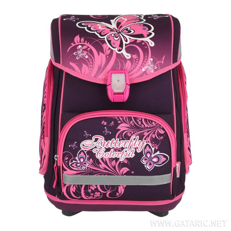 School bag set ''BUTTERFLY'' MAXX 5-pcs (LED buckle) 
