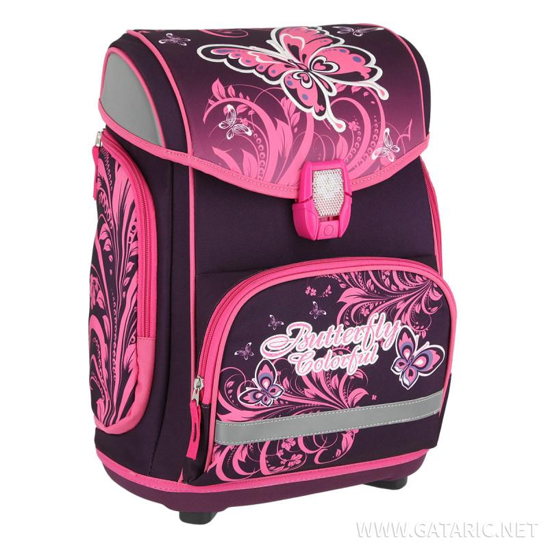 School bag set ''BUTTERFLY'' MAXX 5-pcs (LED buckle) 
