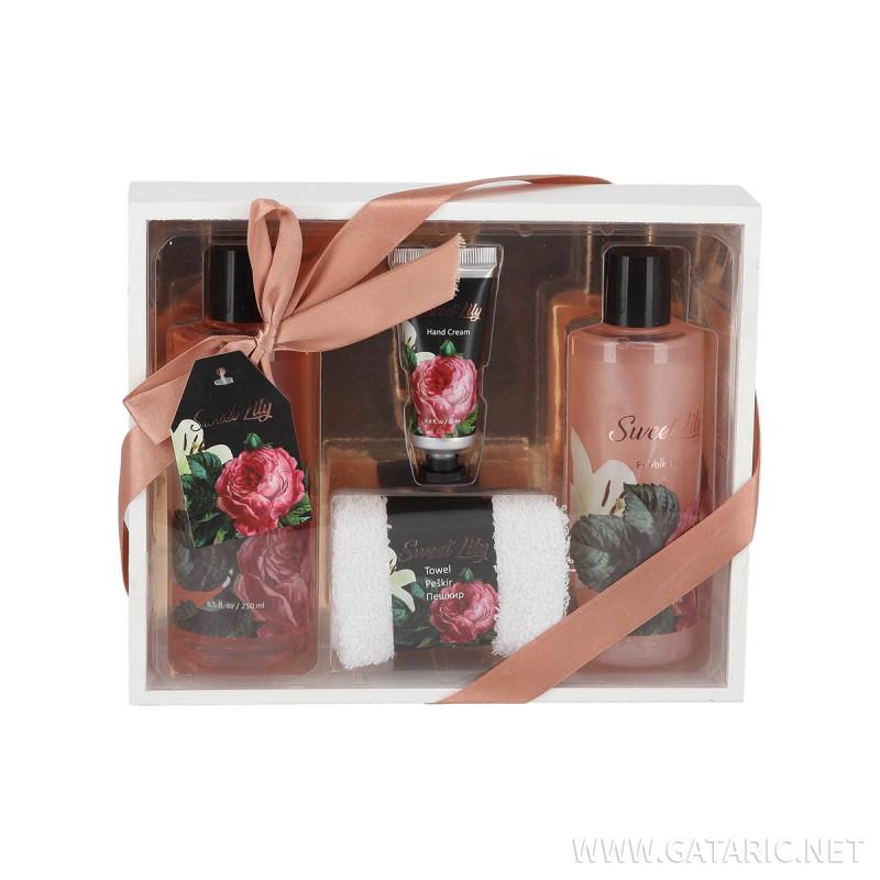 Spa set Sweet Lilly ( Rose&White Lilly ) 