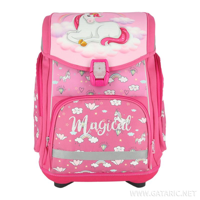 School bag set ''UNICORN'' MAXX 5-pcs (LED buckle) 