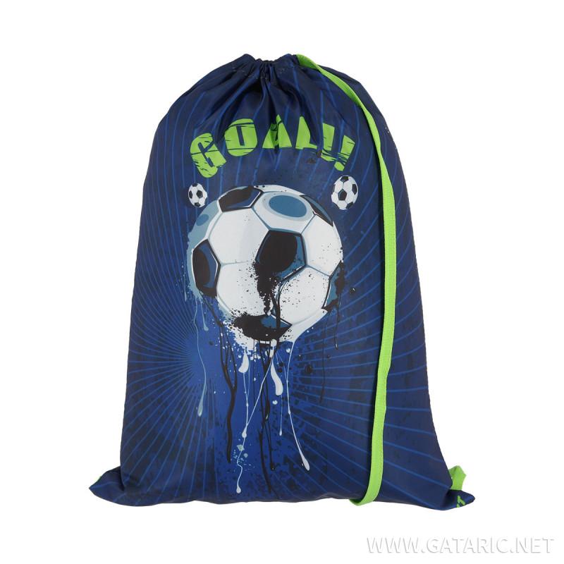 School bag set ''FOOTBALL GOAL 3D'' SMART 5-Pcs (LED buckle) 