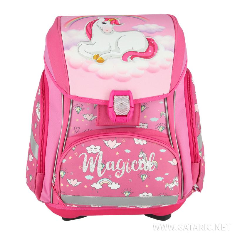 School bag set ''MAGICAL 3D'' SMART 5-pcs (LED buckle) 