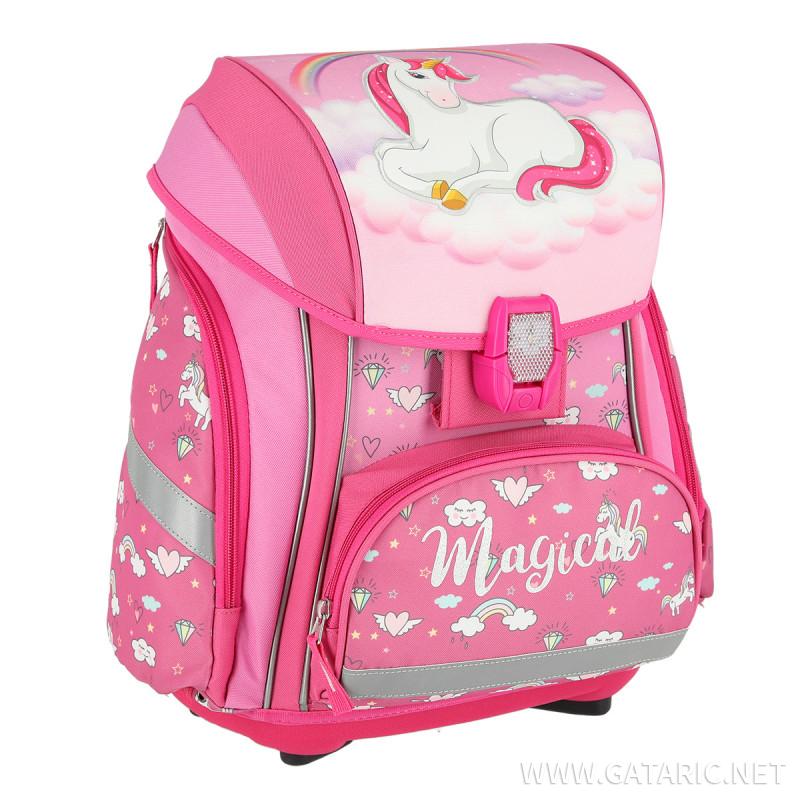 School bag set ''MAGICAL 3D'' SMART 5-pcs (LED buckle) 