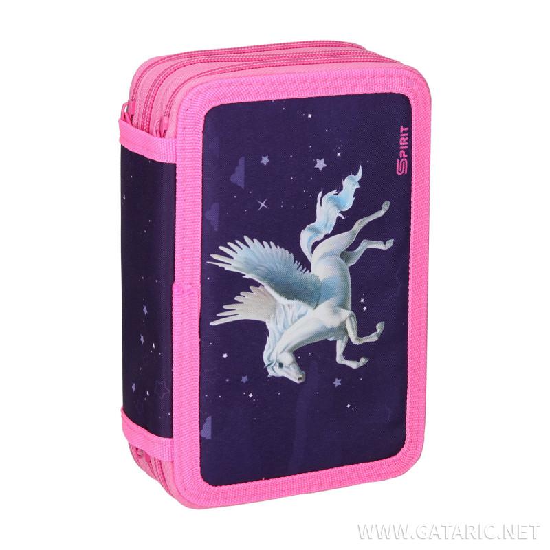 Pencil case ''PEGASUS'' 3-Zipper, 28-pcs