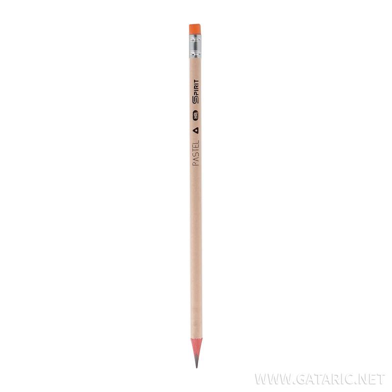 Wooden Pencils with Eraser ''Pastel'', 1/1