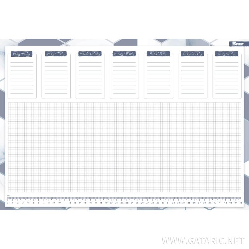 Schreibtischunterlage,48x33cm, 30 Blatt, Office 