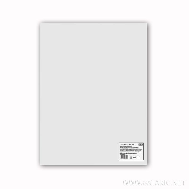 Papir za Flipchart Tablu, 20 Lista, 68x99cm, Čista 