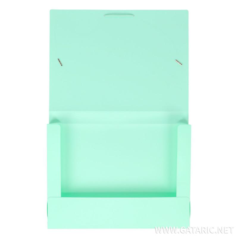 Fascikla Box sa 2 Gume Zelena Pastel 