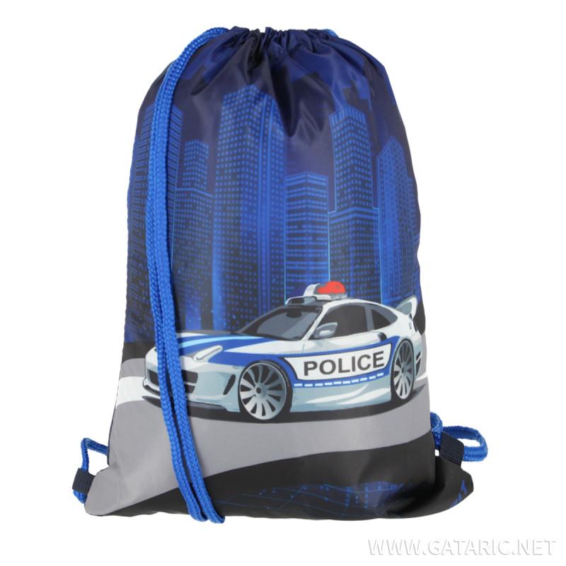 School bag set ''POLICE'' NEW START 3D 5-Pcs (LED buckle) 