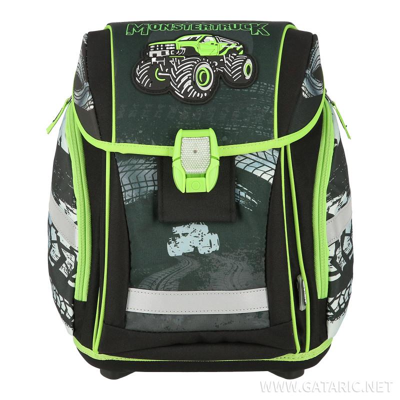 School bag set 'MONSTER TRUCK'' NEW START 5-Pcs (LED buckle) 