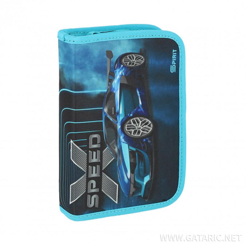 School bag set ''SPEED CAR'' NEW START 3D 5-Pcs (LED buckle) 