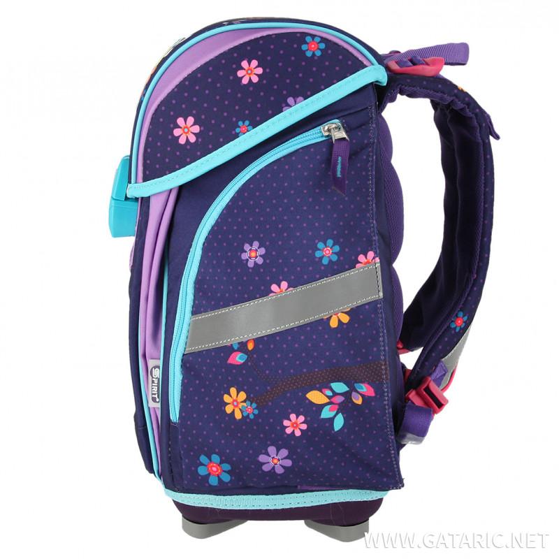 School bag set ''OWLS'' NEW START 5-Pcs (LED buckle) 