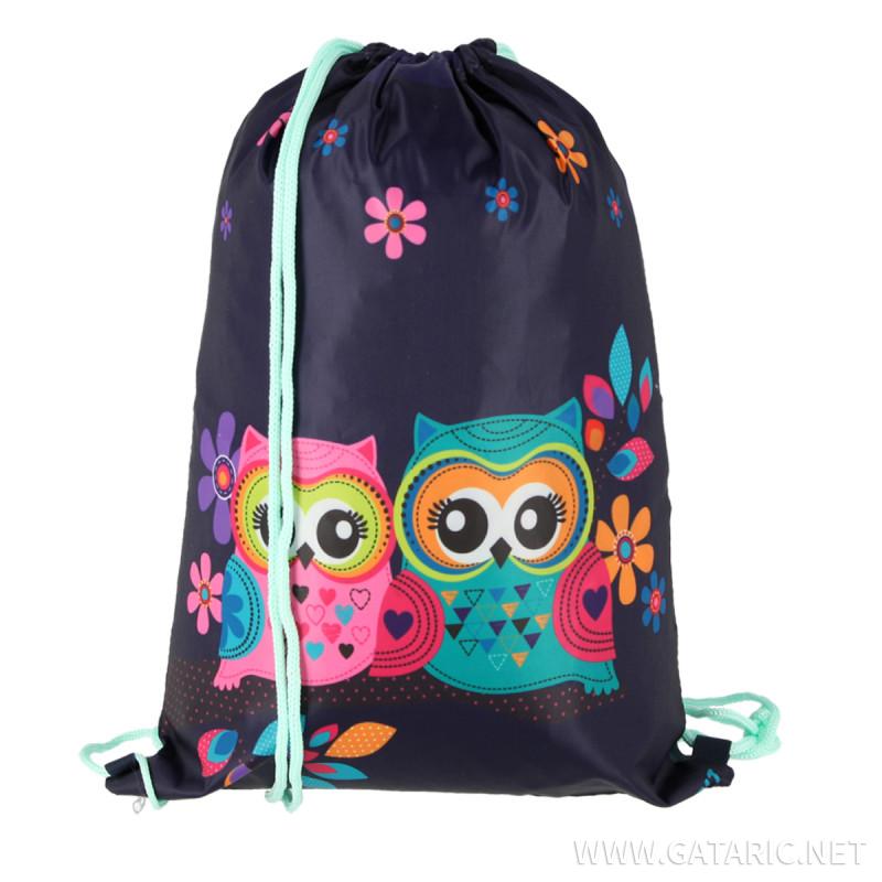 School bag set ''OWLS'' NEW START 5-Pcs (LED buckle) 