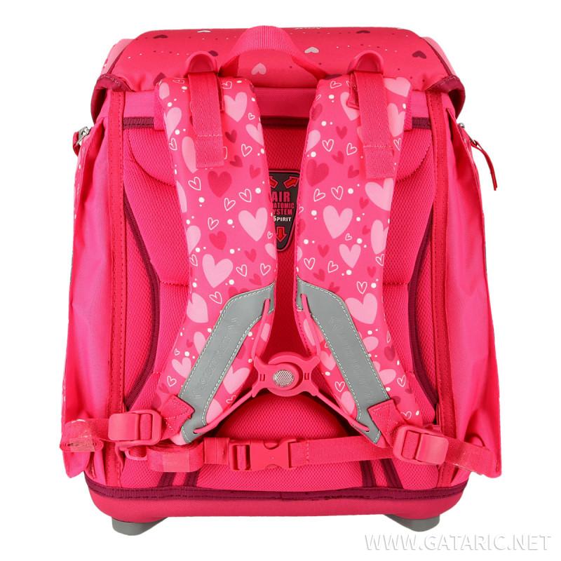 School bag set ''RED HEART'' NEW START 5-Pcs (LED buckle)