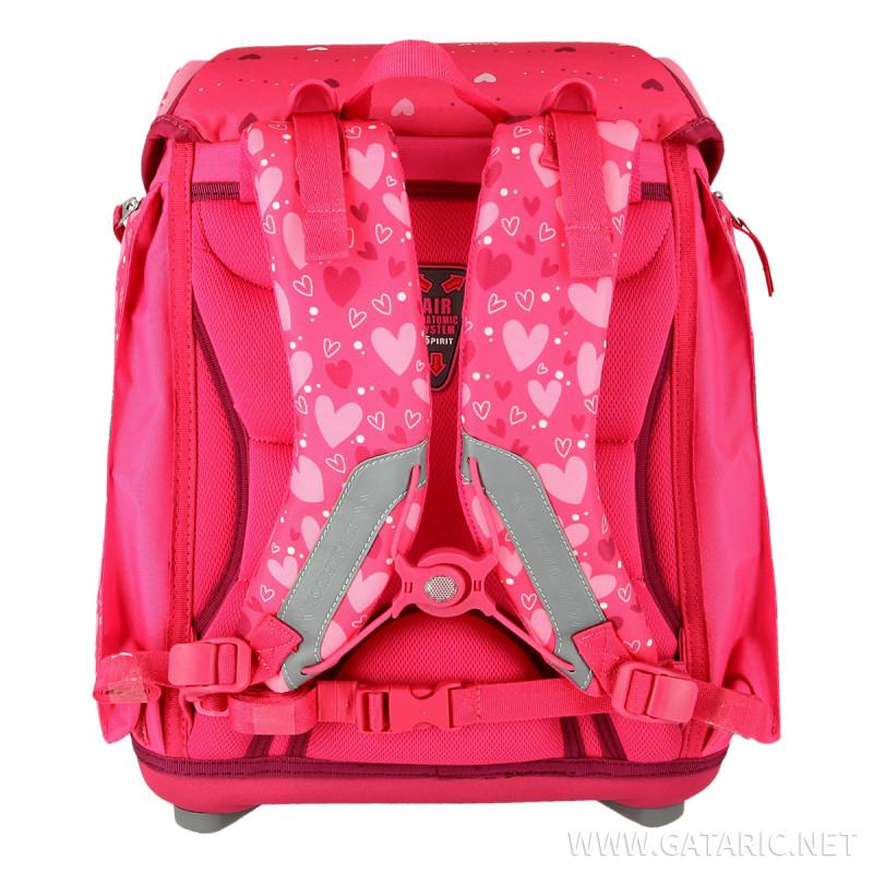 School bag set ''RED HEART'' NEW START 5-Pcs (LED buckle) 