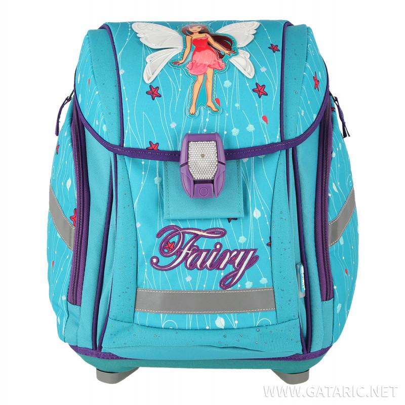 School bag set ''FAIRY'' NEW START 3D 5-Pcs (LED buckle) 