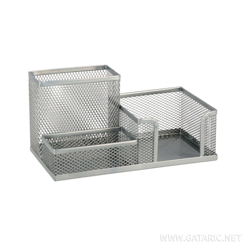 Desk Organiser Metal 3-Part Set, 205x103x98mm