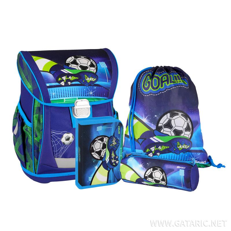 School bag set ''FOOTBALL GOAL''COOL 4-Pcs (Metal buckle)