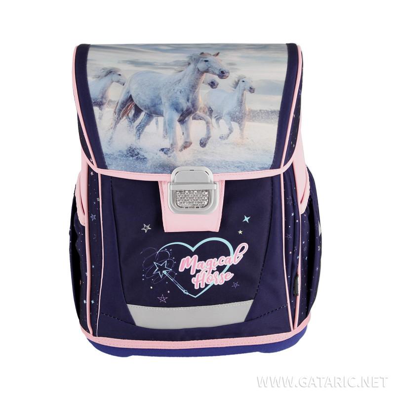School bag set ''MAGICAL HORSE'' COOL 4-Pcs (Metal buckle) 