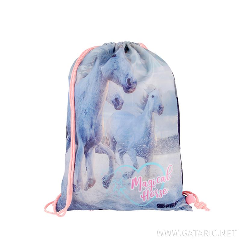School bag set ''MAGICAL HORSE'' COOL 4-Pcs (Metal buckle) 